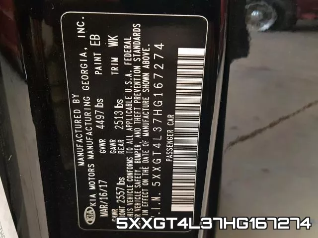 5XXGT4L37HG167274 фото 2