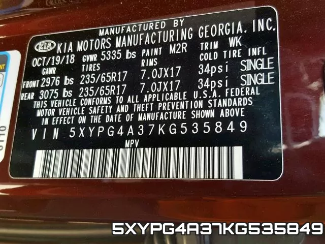 5XYPG4A37KG535849 фото 2