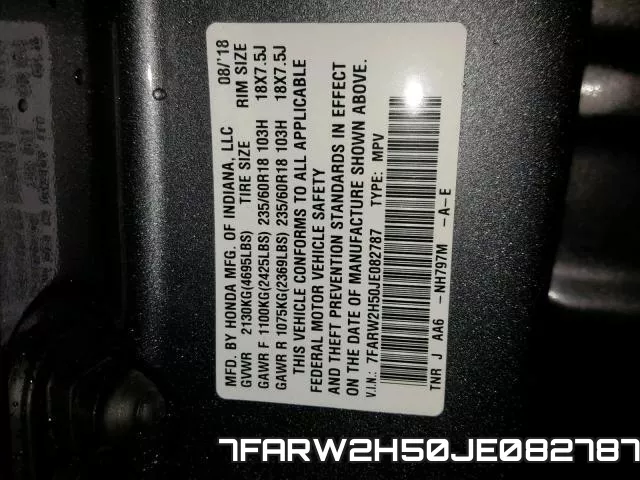 7FARW2H50JE082787 фото 2