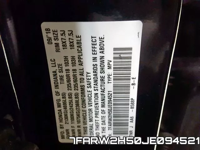 7FARW2H50JE094521 фото 2
