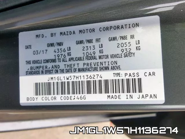 JM1GL1W57H1136274 фото 2