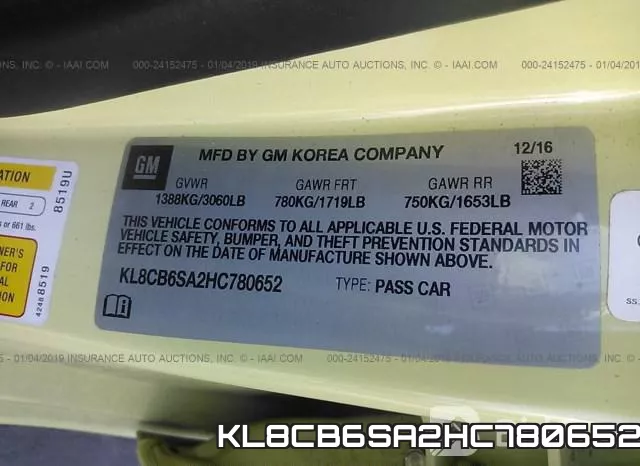 KL8CB6SA2HC780652 фото 10