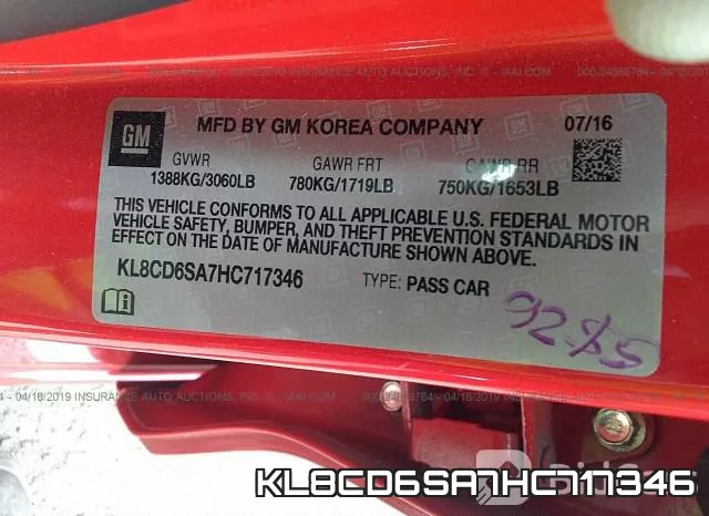 KL8CD6SA7HC717346 фото 10