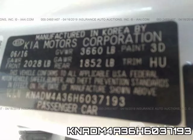 KNADM4A36H6037193 фото 10
