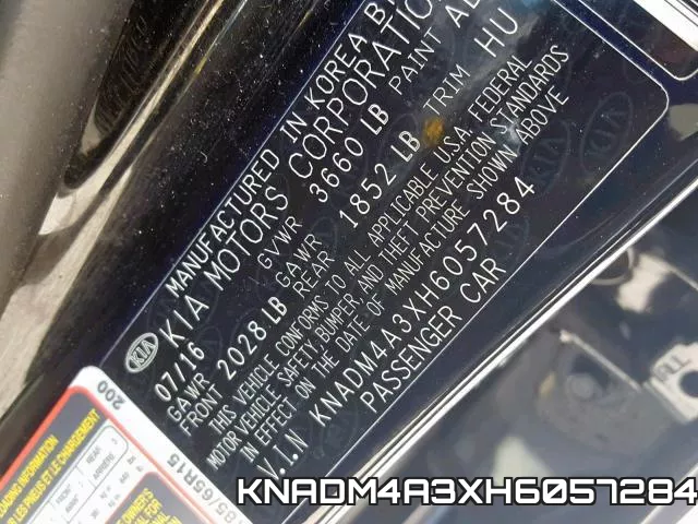 KNADM4A3XH6057284 фото 2