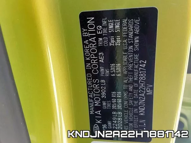 KNDJN2A22H7881742 фото 2