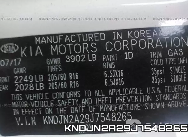KNDJN2A29J7548265 фото 10
