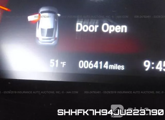 SHHFK7H94JU223790 фото 8