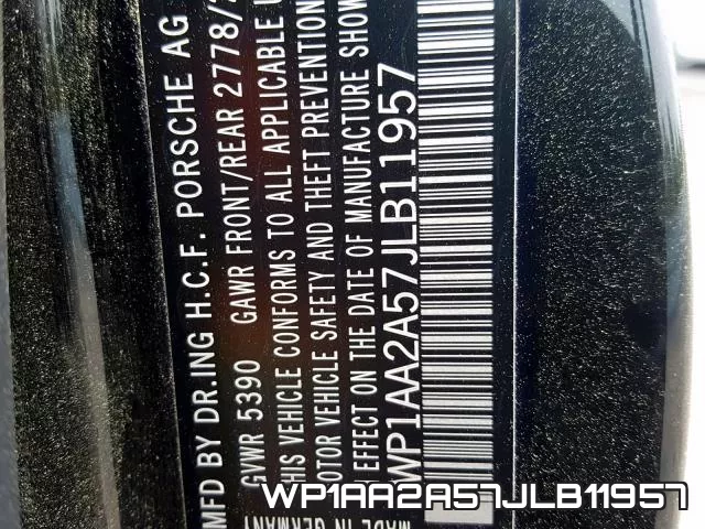 WP1AA2A57JLB11957 фото 2