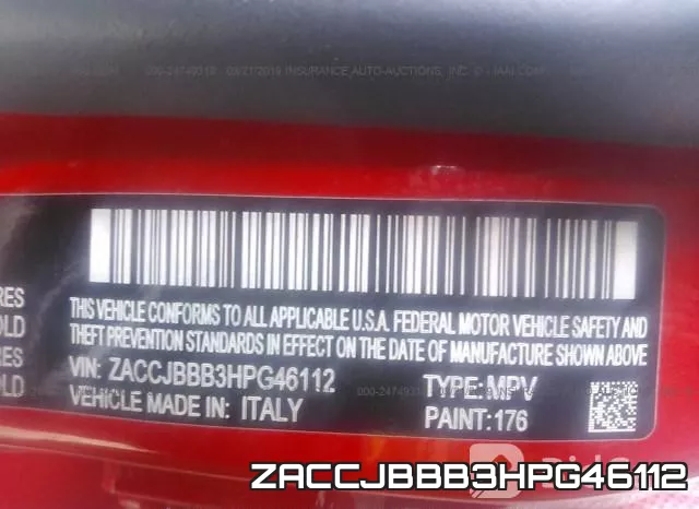 ZACCJBBB3HPG46112 фото 10