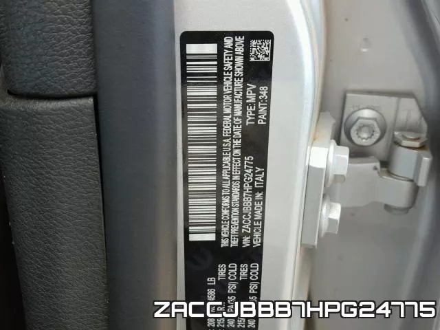 ZACCJBBB7HPG24775 фото 2