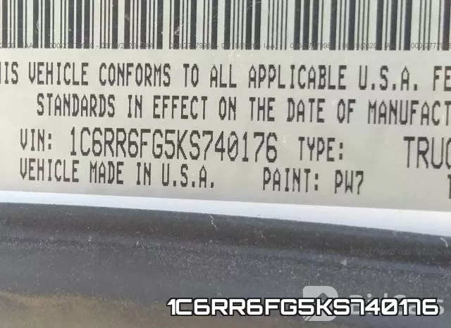 1C6RR6FG5KS740176 фото 10