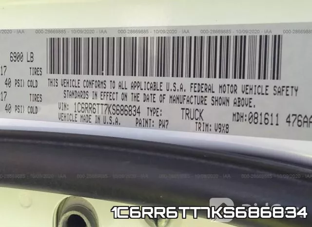 1C6RR6TT7KS686834 фото 10