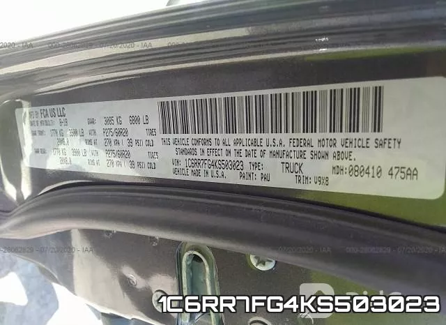 1C6RR7FG4KS503023 фото 10