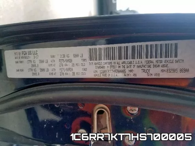 1C6RR7KT7HS700005 фото 2