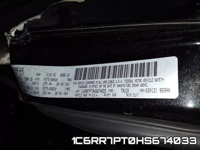 1C6RR7PT0HS674033 фото 2
