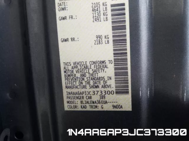 1N4AA6AP3JC373300 фото 2