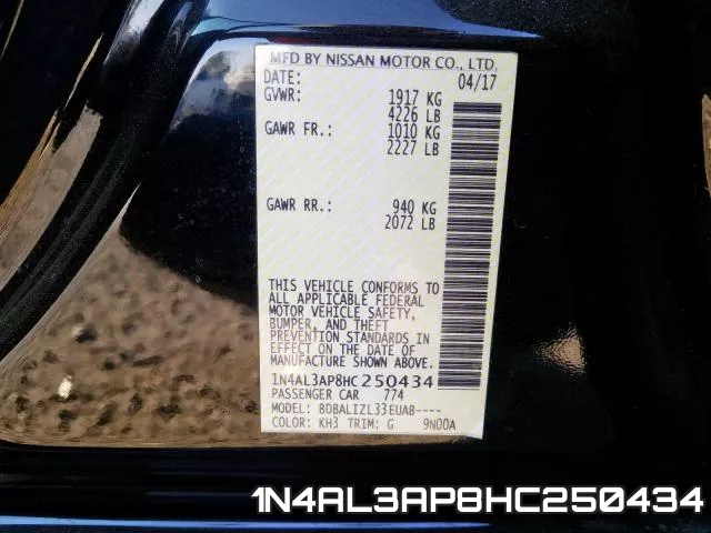 1N4AL3AP8HC250434 фото 2