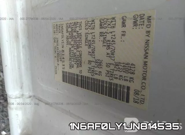 1N6AF0LY1JN814535 фото 10