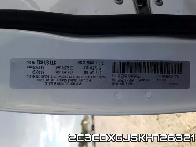 2C3CDXGJ5KH726321 фото 2