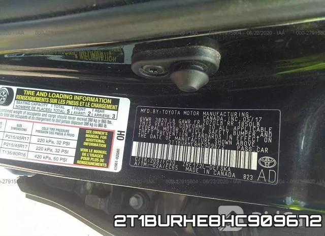2T1BURHE8HC909672 фото 10
