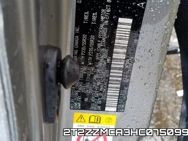 2T2ZZMCA3HC075099 фото 2