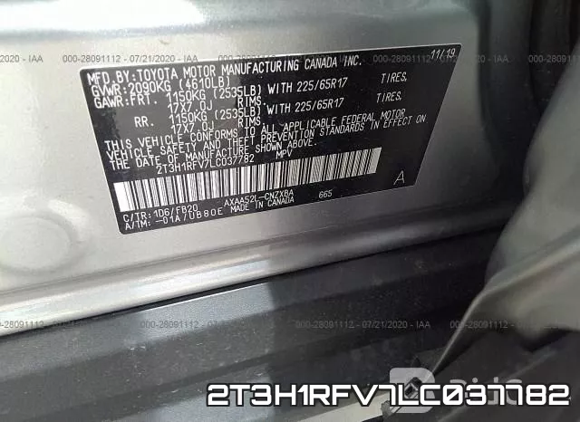 2T3H1RFV7LC037782 фото 10