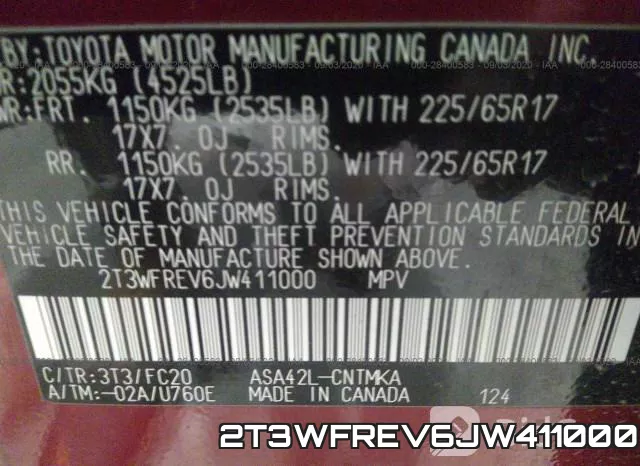2T3WFREV6JW411000 фото 9