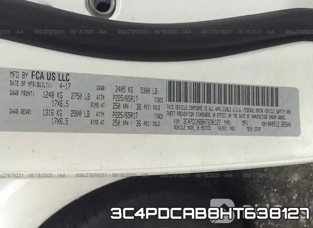 3C4PDCAB8HT638127 фото 10