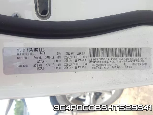 3C4PDCGB3HT529341 фото 2