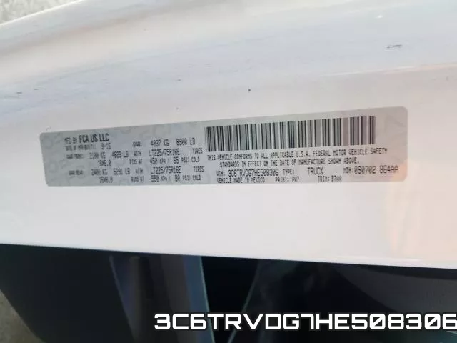 3C6TRVDG7HE508306 фото 2