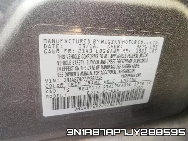 3N1AB7AP7JY288595 фото 2