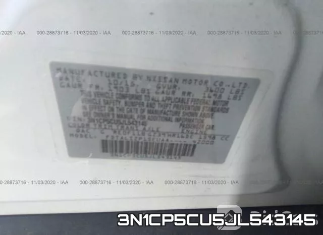 3N1CP5CU5JL543145 фото 10
