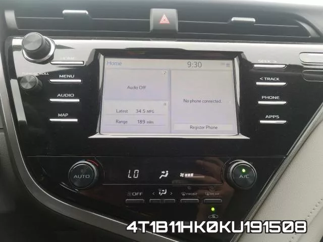 4T1B11HK0KU191508 фото 10