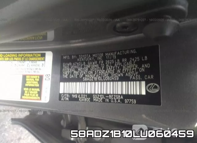 58ADZ1B10LU060459 фото 10