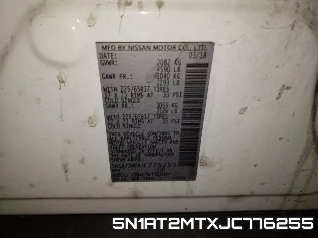 5N1AT2MTXJC776255 фото 2