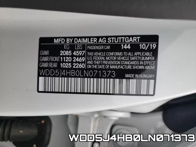 WDD5J4HB0LN071373 фото 2
