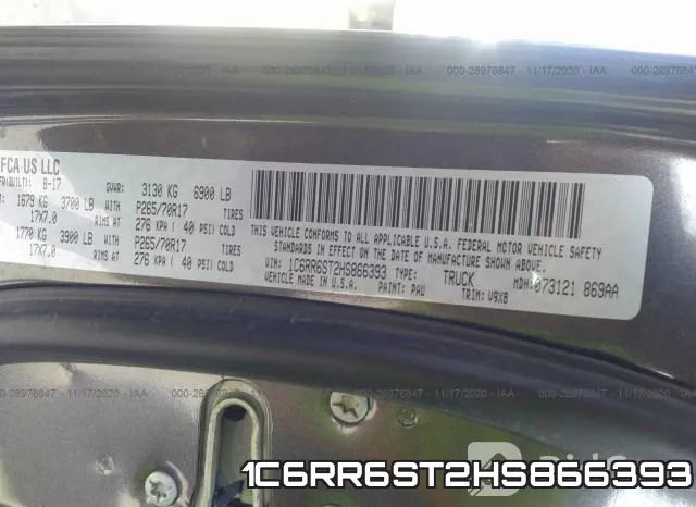 1C6RR6ST2HS866393 фото 10