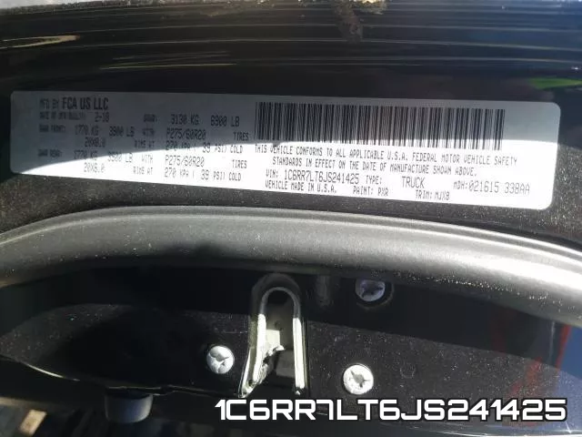 1C6RR7LT6JS241425 фото 2