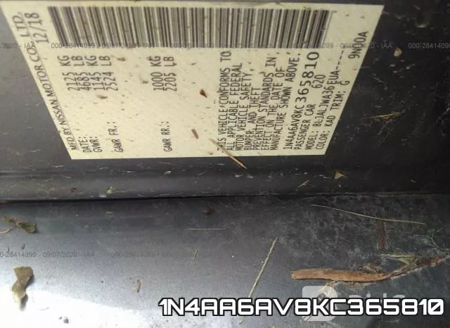 1N4AA6AV8KC365810 фото 10