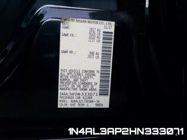 1N4AL3AP2HN333071 фото 2