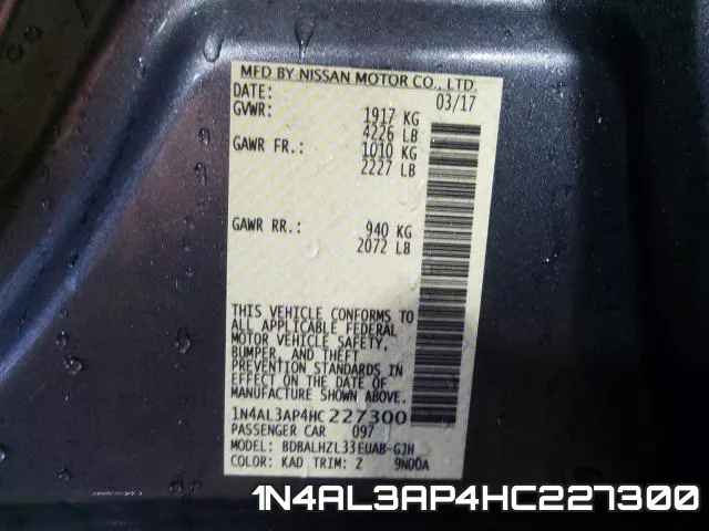 1N4AL3AP4HC227300 фото 2