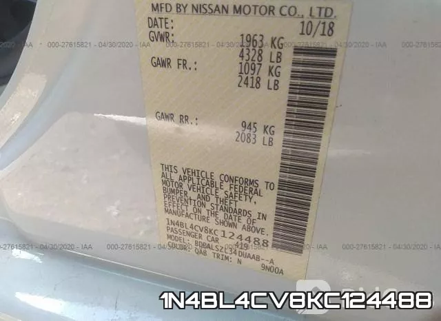 1N4BL4CV8KC124488 фото 10