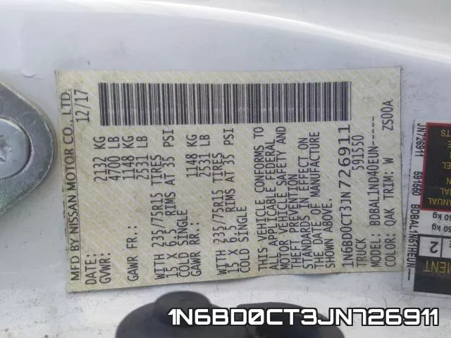 1N6BD0CT3JN726911 фото 2