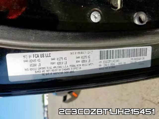 2C3CDZBT1JH215451 фото 2