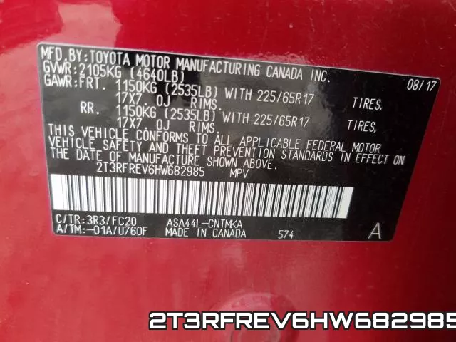 2T3RFREV6HW682985 фото 2