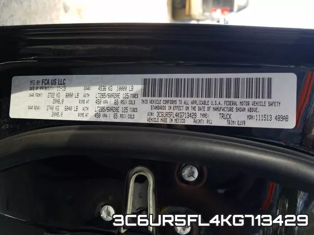 3C6UR5FL4KG713429 фото 2