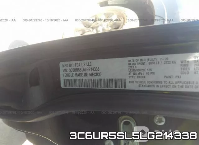 3C6UR5SL5LG214338 фото 10