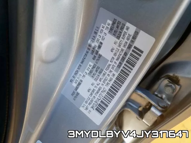 3MYDLBYV4JY317647 фото 2