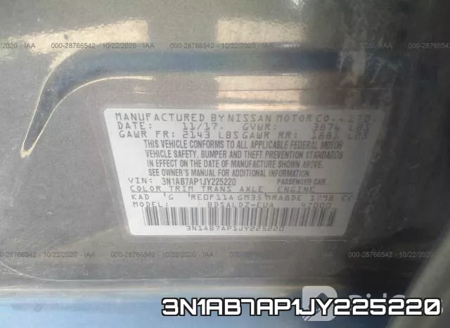 3N1AB7AP1JY225220 фото 10